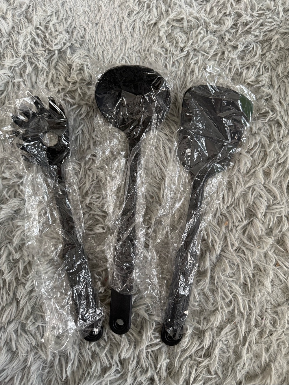 Black Nylon Serving Utensil Set - 3 Piece
